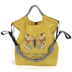 5182 Fashion Handbag Embroidered Exquisite Butterfly Nylon Handbag Designed
